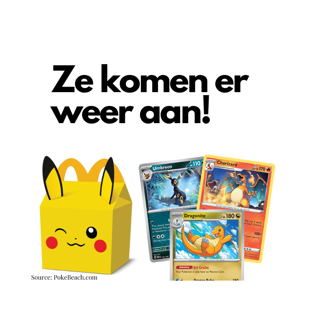 Pokémon Kaarten Terug bij McDonald’s: Verzamelplezier voor TCG-fans!