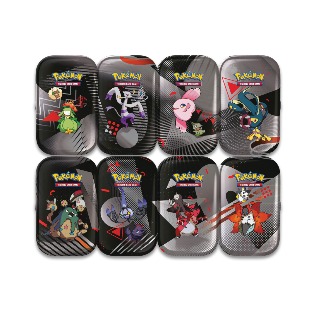 Mini Tin Display | Black Bolt & White Flare