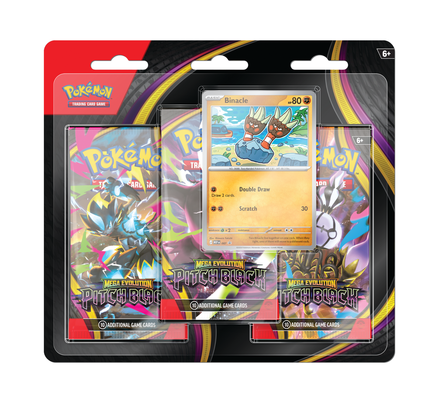 Pitch Black | 3 pack blister